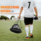 Side view of the durable Drawstring Sport Backpack in black.
