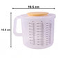 Plastic food storage box suitable for flour and sugar