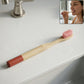 Bamboo toothbrush with round handle, eco-friendly design