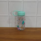 Child carrying a water bottle with strap