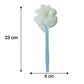33cm long handle shower brush in use
