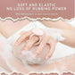 Round scrub ball in soft mesh material providing gentle body exfoliation