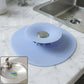 Silicone sink drain cover with suction cup for kitchen use