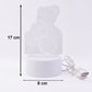 Fully lit 3D teddy bear LED night lamp