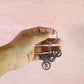 Stylish motorbike themed metal keychain, an ideal gift for riders and bikers.