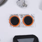 Close-up view of strong adhesive patches for bicycle tire puncture repair