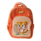 Stylish orange kids school bag with spacious compartments