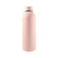 Eco-friendly reusable pink stainless steel bottle with double wall insulation