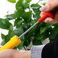 Bottle sprayer nozzle attached to a bottle, side view.