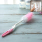 Bottle cleaning brush with 360 degree rotary handle for easy reach
