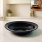 Glossy deep black curry and soup serving bowl perfect for hot dishes