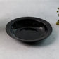 Deep glossy black soup bowl ideal for hot and liquid meals