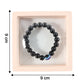Size reference image showing comfortable fit of crystal stretch bracelet