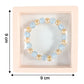 Size dimensions of dual-tone crystal beaded stretch bracelet