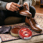 Easy apply shoe polish cream for quick shoe shine