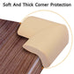 Set of 4 soft foam corner protectors ready for installation