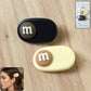 Set of two lightweight alphabet letter hair clips in smooth oval design