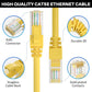 Durable CAT 5E patch cord with PVC insulation for networking devices