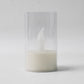 Set of flickering LED flameless candles enhancing décor for events