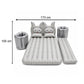 Folded inflatable car mattress for easy storage and portability