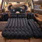 Folded car air mattress bed set ready for storage