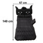 Folded car air mattress for compact storage