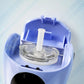 Top view of kids car-shaped drinking bottle with straw