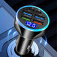 Alternative angle of  multi-port fast USB car charger for 12/24V vehicles