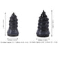 Size comparison of pink tire repair nails for easy identification