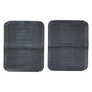 Full set of 4 car floor mats with deep grooves for dirt and mud trapping
