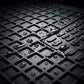 Easy-to-clean waterproof rubber mats for car interior protection