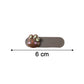 Neutral image showing size comparison of bunny face decorative hair clips