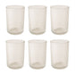 Supermom plastic glass with water and ice cubes inside
