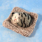 Soft decorative cat plush toy ideal for office desk and shelf decoration