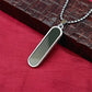 Elegant minimalist bar pendant necklace with matching chain