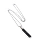 Pendant necklace featuring simple rectangular bar design