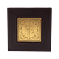 Golden Charan Paduka illustrating fine craftsmanship placed in wooden box