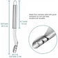 Dual-ended kitchen slicing tool for precise cutting