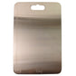 Top view of compact stainless steel kitchen chopping board