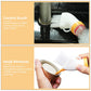 Ergonomic curved cleaning brush designed for bottle attachment