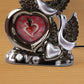 Romantic swan couple table lamp providing ambient bedroom lighting