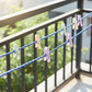 Heavy duty braided clothesline rope for outdoor use