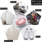 Top view of multi-purpose cleaning brush with handle