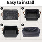 Foldable cloth storage organizer bag handles for easy carrying
