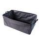 Foldable cloth storage organizer bag folded flat for storage