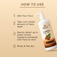 Close-up view of rich coffee face wash gel texture in Zequz packaging