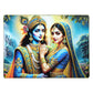 Religious Radha Krishna wall hanging frame, suitable for puja room