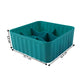 Square storage box with six sections for neat household arrangement
