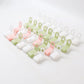 Colorful clothes hanger connector hooks set for layered hanging