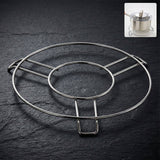 Durable stainless steel hot pot stand supporting cookware securely